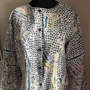 African Batik Jacket  - medium